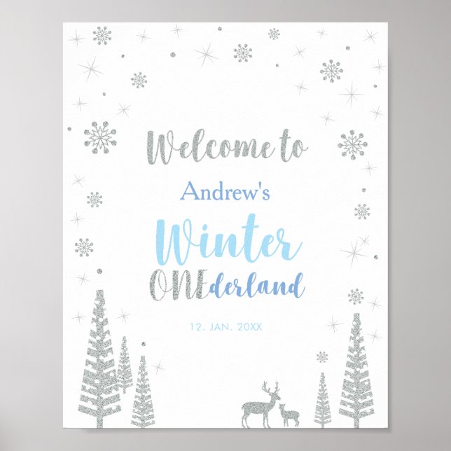 Póster Cartel de bienvenida para fiesta de cumpleaños de  (Frente)