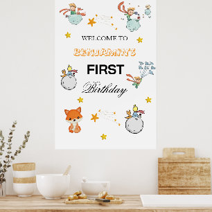 Póster Cartel de bienvenida para fiesta de cumpleaños mod