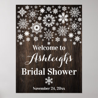 Póster Cartel de bienvenida para fiesta de novia con copo