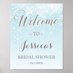 Póster Cartel de bienvenida para fiesta de novia con tema
