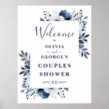 Cartel de bienvenida para fiesta de parejas con fl