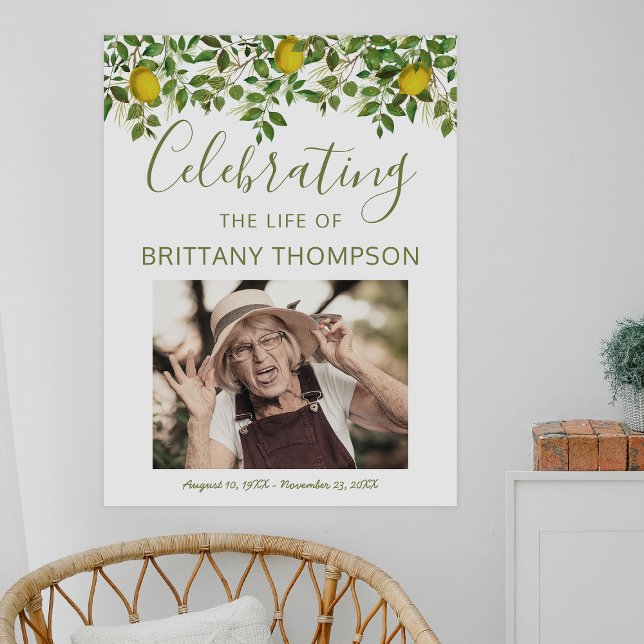 Póster Cartel de bienvenida para funeral | La vida te da  (Subido por el creador)