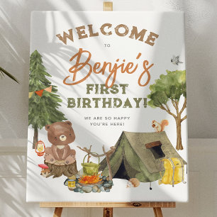 Póster Cartel de bienvenida para la fiesta de cumpleaños