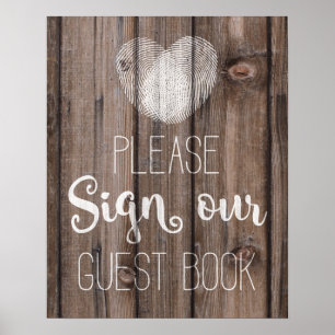 Póster Cartel de boda de boda de libro de invitado de mad