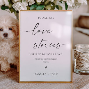 Póster Cartel de Boda de Generaciones Modernas de Amor