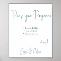 Cartel de boda Pimp your Prosecco