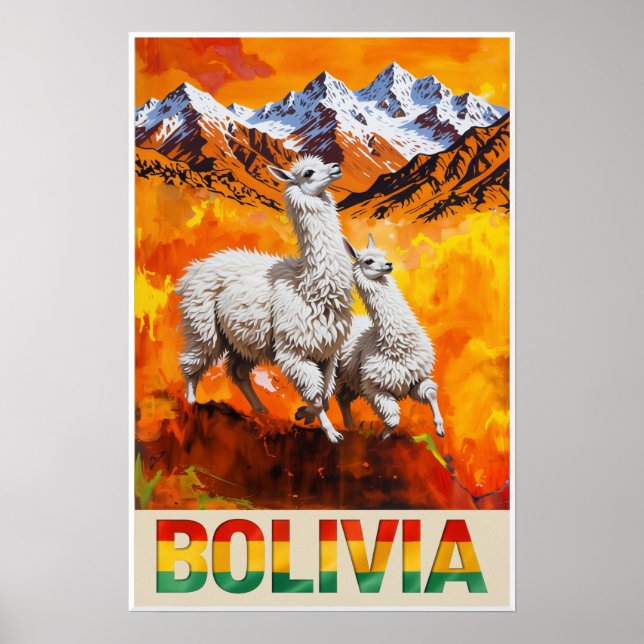 Póster cartel de Bolivia (Frente)