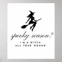 cartel de bruja || Halloween y temporada espeluzna