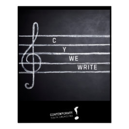 Póster Cartel de C Y We Write