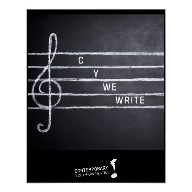 Póster Cartel de C Y We Write (Anverso)