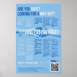 Póster Cartel de CA SB1193 - 5 idiomas (inglés/español/ch