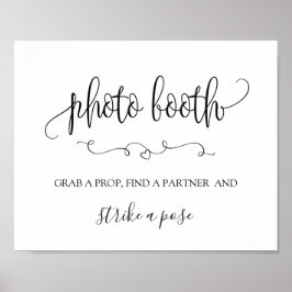 Póster Cartel de cabina de fotos