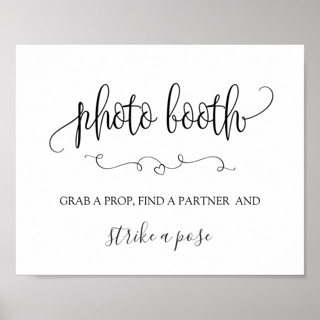 Póster Cartel de cabina de fotos (Frente)