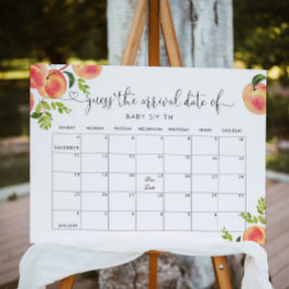 Póster Cartel de calendario de adivinanza de fecha probab
