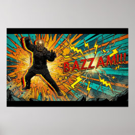 Póster cartel de calistenia bazzam