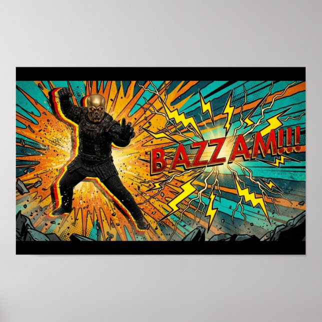 Póster cartel de calistenia bazzam (Frente)