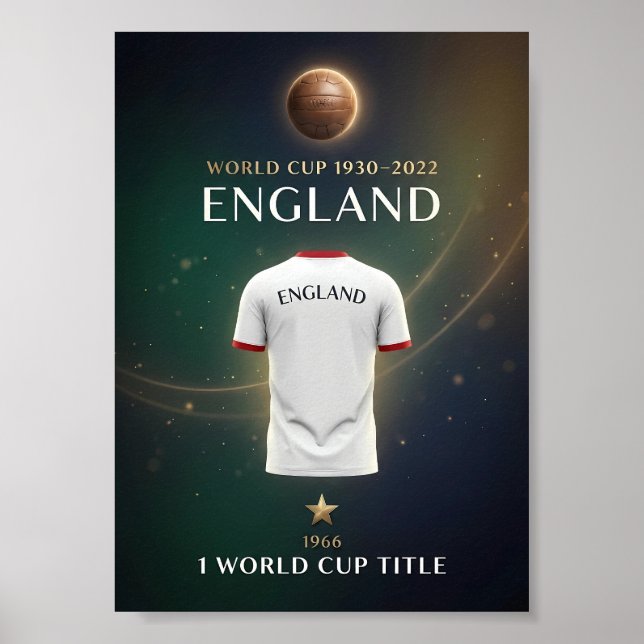 Póster Cartel de Campeones del Mundo de Inglaterra | Vict (Frente)