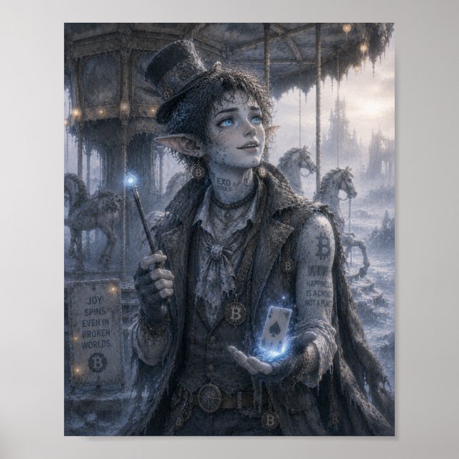 Póster Cartel de carrusel de alegría / Mago (Frente)