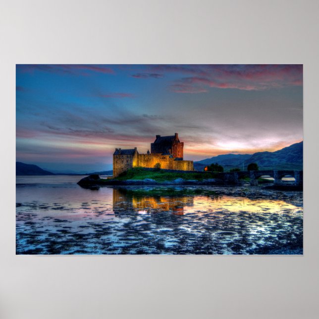 Póster Cartel de Castillo Eilean Donan, Escocia (Frente)