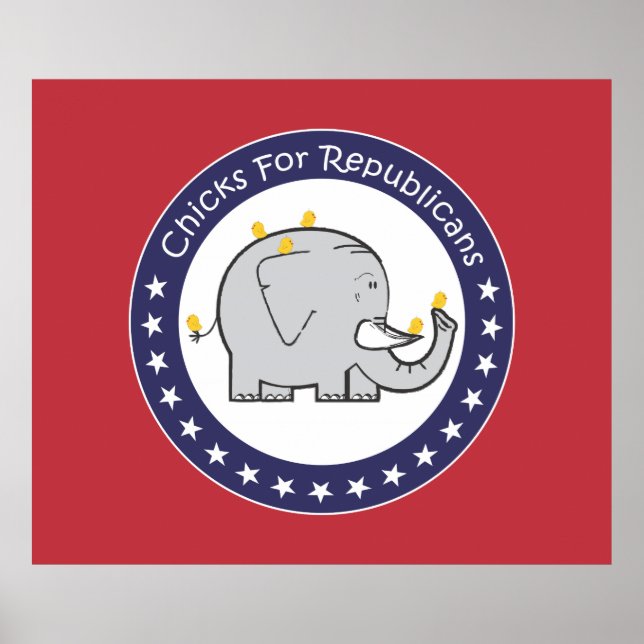 Póster cartel de chicas republicanas (Frente)