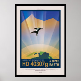 Póster Cartel de ciencia ficción de viajes futuros de la 