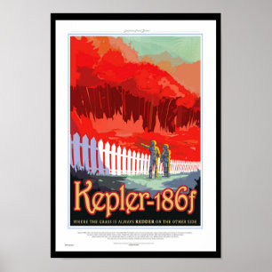 Póster Cartel de Ciencia Ficción de Viajes Futuros de la 