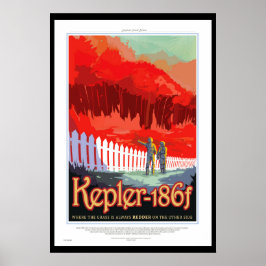 Póster Cartel de Ciencia Ficción de Viajes Futuros de la 