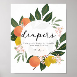 Póster Cartel de Citrus Diapers