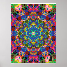 Póster Cartel de Collage Cinético Kaleidoscopio