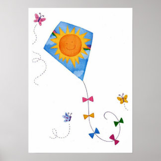Póster cartel de cometa