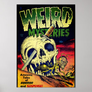 Póster Cartel de cómic de los años 50