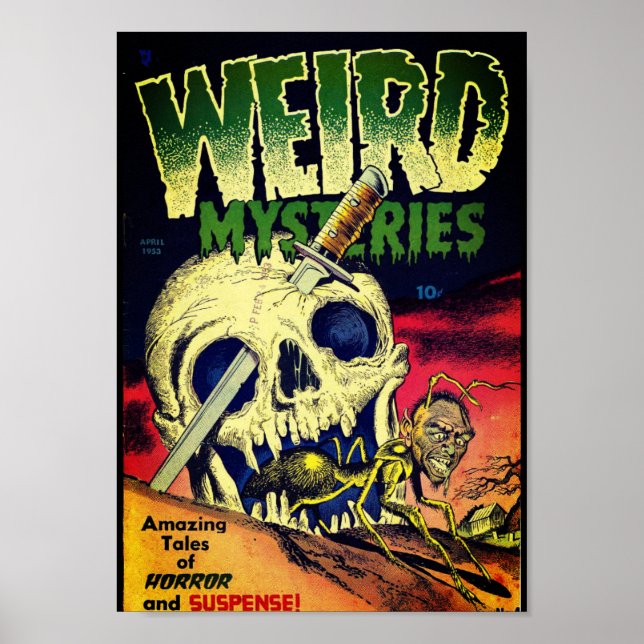 Póster Cartel de cómic de los años 50 (Frente)