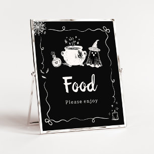 Póster Cartel de Comida de Halloween para Baby is Brewing