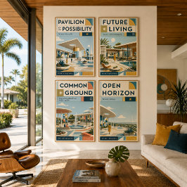Póster Cartel de Common Ground de estilo moderno de media