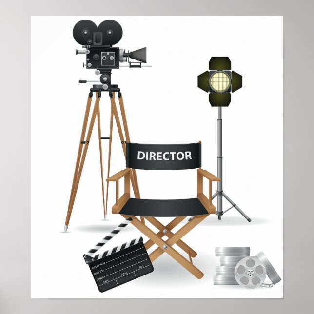 Póster Cartel de conjunto de director de cine (Frente)