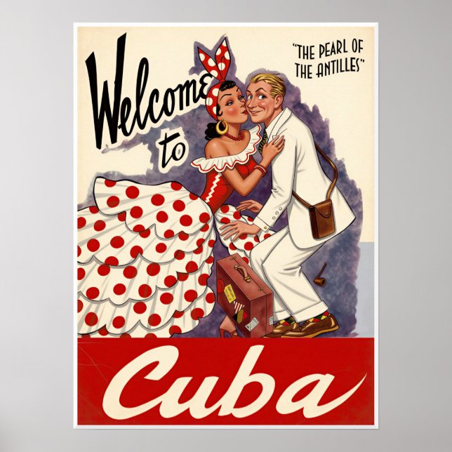 Póster Cartel de Cuba (Frente)