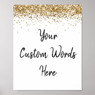 Póster Cartel de cumpleaños personalizado para fiesta y f