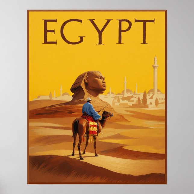 Póster Cartel de Egipto (Frente)