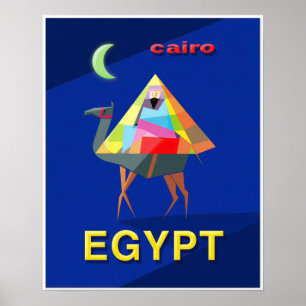Póster Cartel de El Cairo, Egipto
