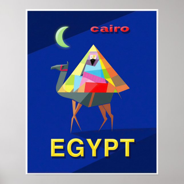 Póster Cartel de El Cairo, Egipto (Frente)