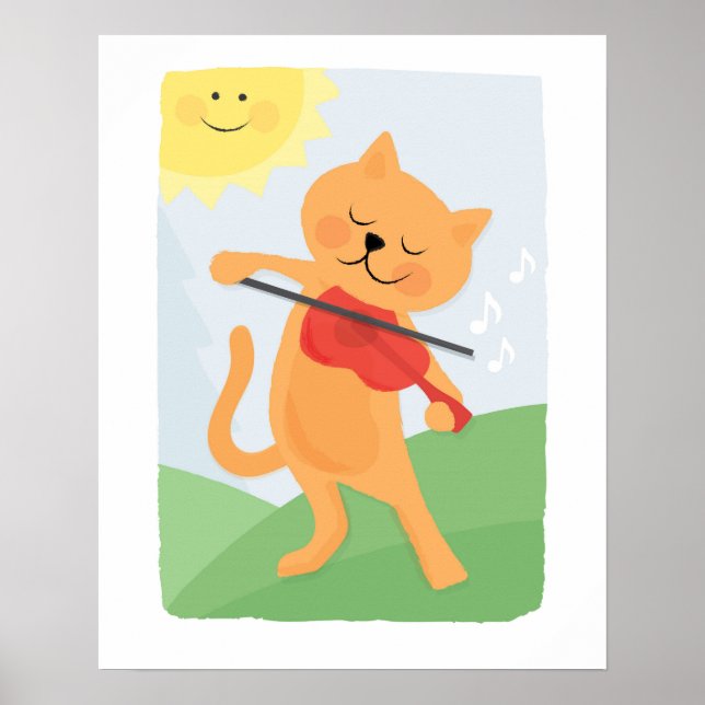 Póster Cartel de El Gato y el Violín (Frente)