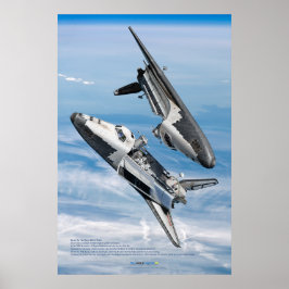 Póster Cartel de Encuentro del Transbordador Buran Soviét