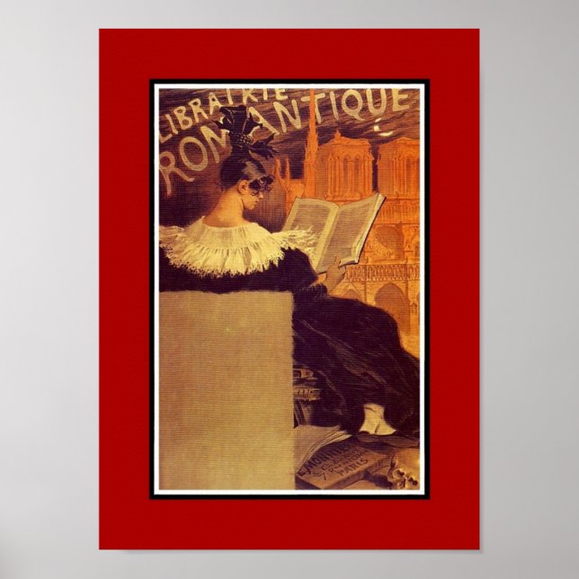 Póster Cartel de época de artistas famosos Librairie Roma (Frente)