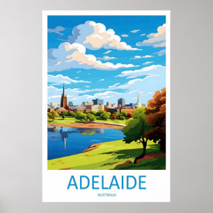 Póster Cartel de esquí vintage de Adelaida Parque Naciona