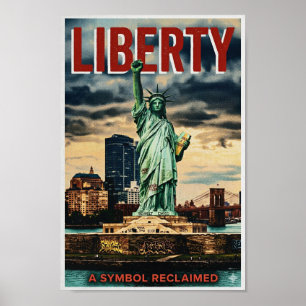 Póster Cartel de estilo vintage 'Libertad Recuperada'
