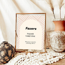 Póster Cartel de Favor de la ducha de bebé de Cutie Pie T