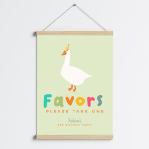Póster Cartel de Favor para Cumpleaños 2 de Dos Gansos To