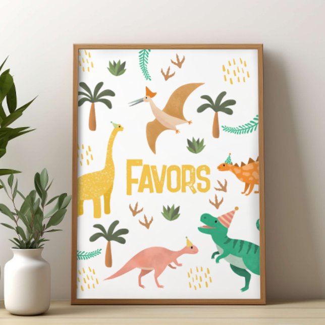 Póster Cartel de Favor para Fiesta de Dinosaurios Jurásic (Subido por el creador)