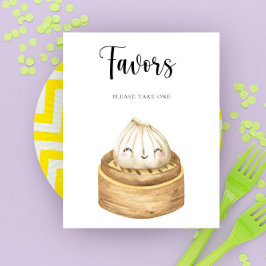 Póster Cartel de Favoritos de Dumpling de Acuarela