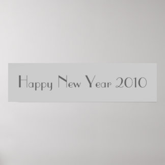 Póster Cartel de Feliz Año Nuevo 2010